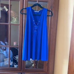 Jennifer Lopez 1X Blue Tank